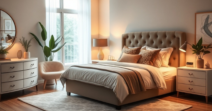 Divan bed with built-in storage drawers