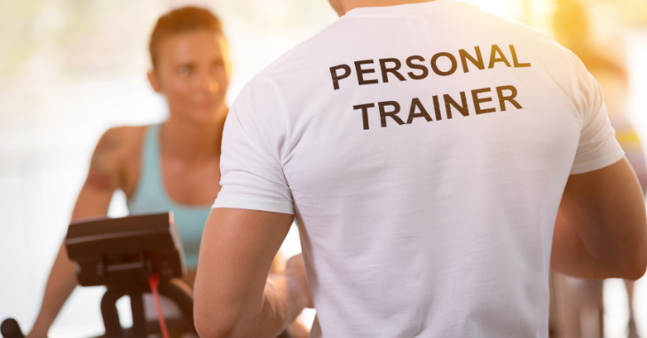 Trainer and client reviewing progress together