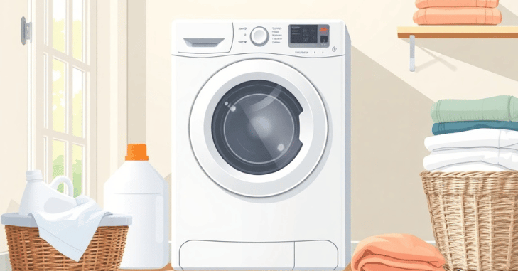 Shopper comparing affordable washing machine prices
