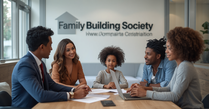 Adviser explaining a mortgage product to clients