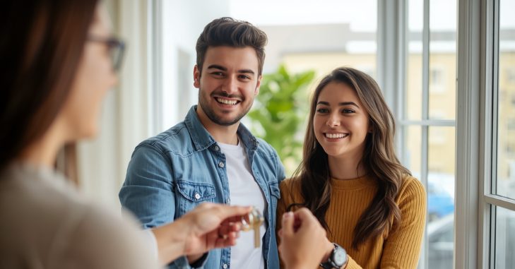 Family reviewing mortgage options at home