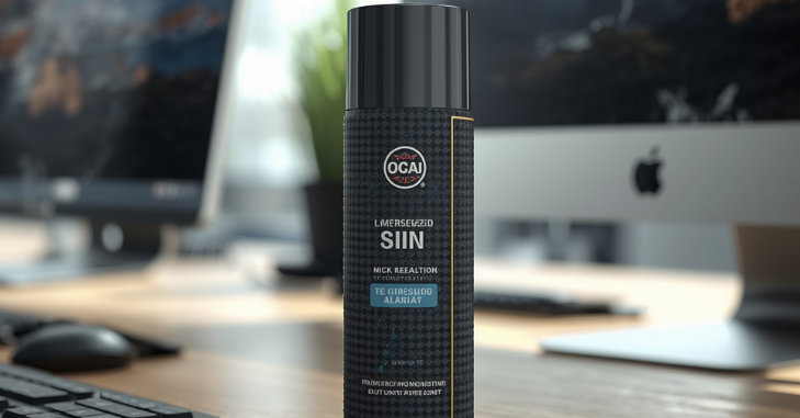 Can of compressed air used for cleaning electronics