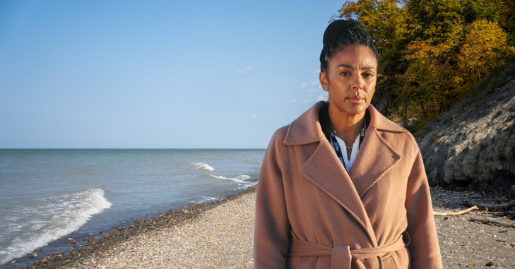 Seaside setting used in a British crime drama