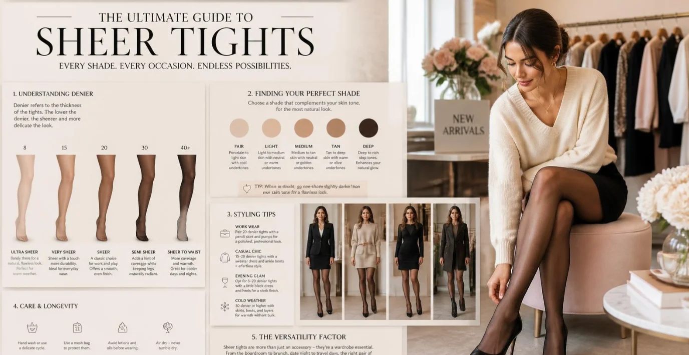 Sheer Tights: How to Choose the Right Denier, Shade and Style for Every Occasion